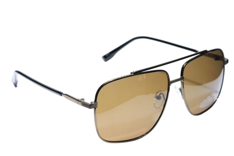 Brown Full Rim Rectangle Prescription Sunglasses