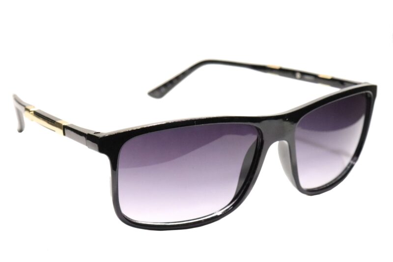 Black Full Rim Rectangle Sunglasses
