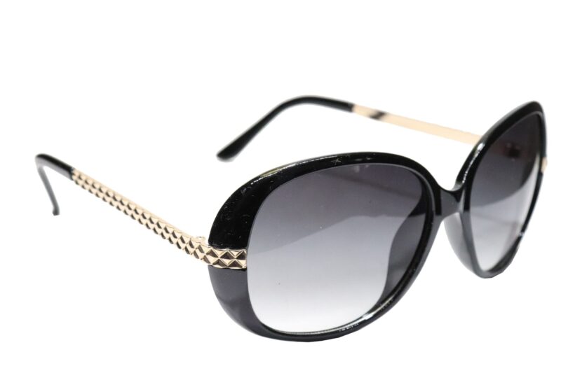 Black Full Rim Oval Eye Sunglasses