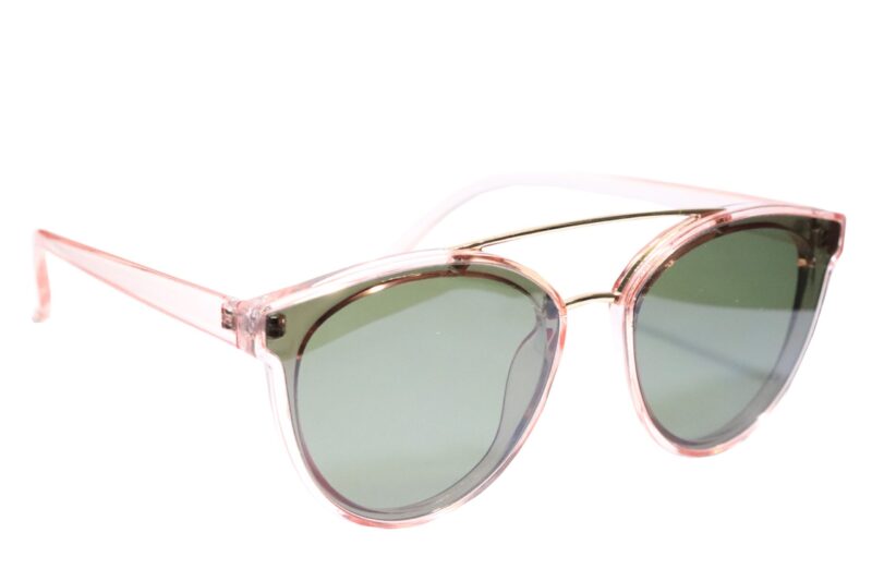 Transparent Pink Full Rim Cat Eye Sunglasses
