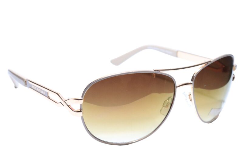 Gold Full Rim Aviators Sunglasses