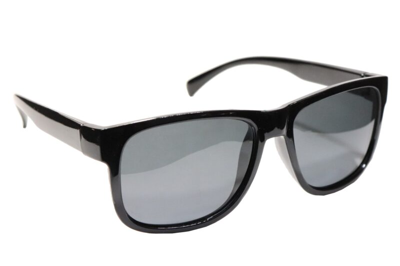 Black Full Rim Rectangle Sunglasses