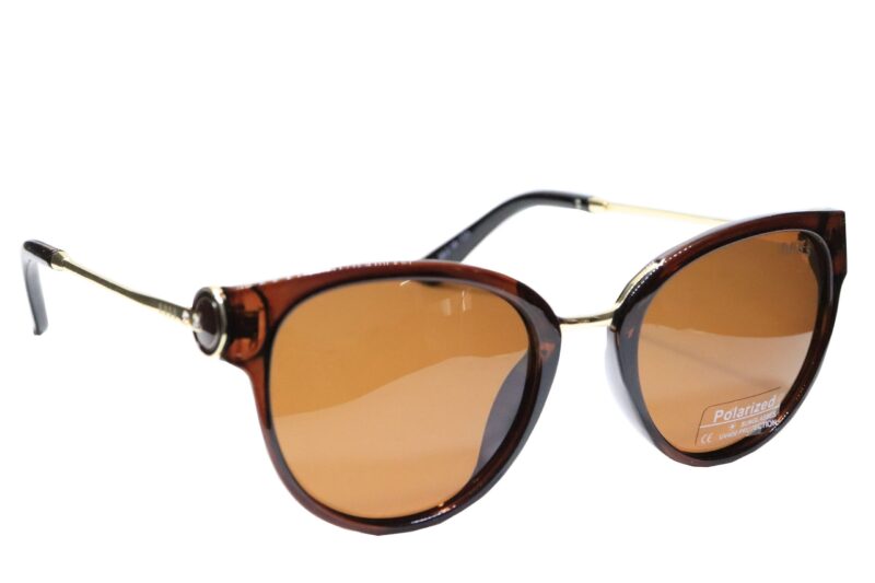 Brown Full Rim Cat Eye Sunglasses