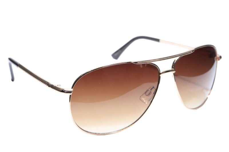 Gold Full Rim Aviators Sunglasses