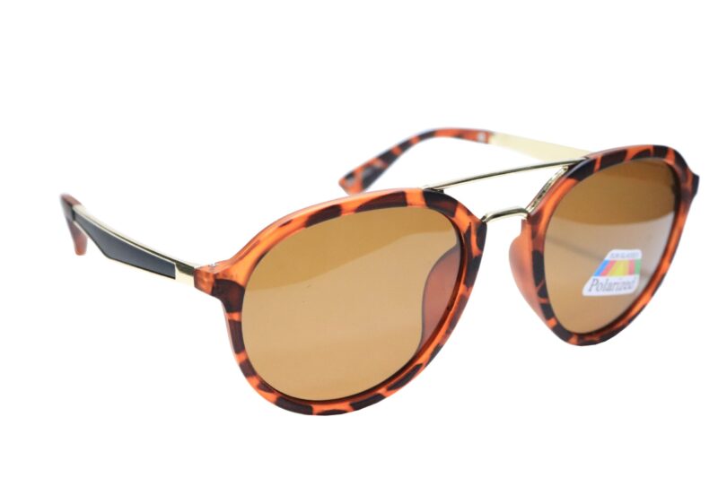 Tiger Brown Full Rim Aviators Sunglasses