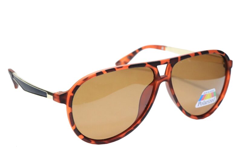 Tiger Brown Full Rim Aviators Sunglasses