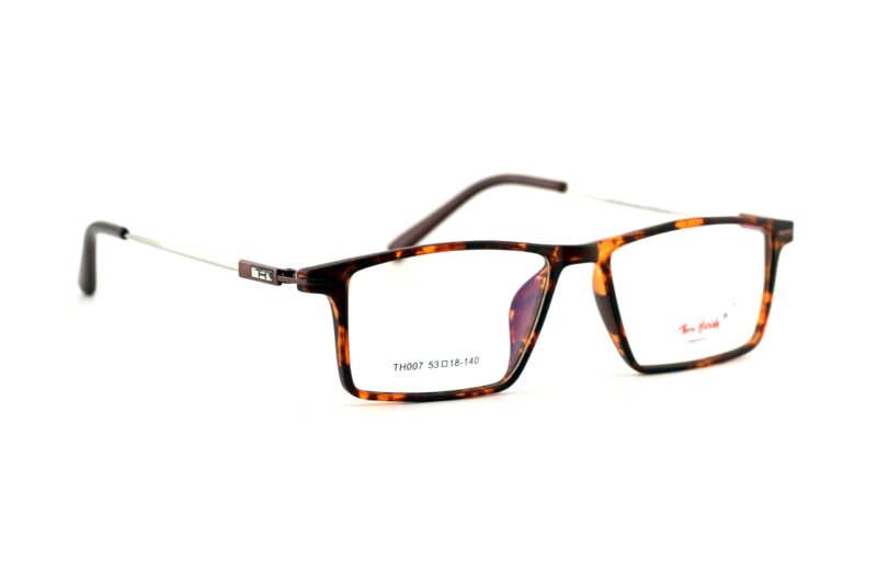 Tiger Brown Full Rim Rectangle Eyeglasses