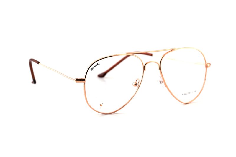 Gold Full Rim Aviator Eyeglasses