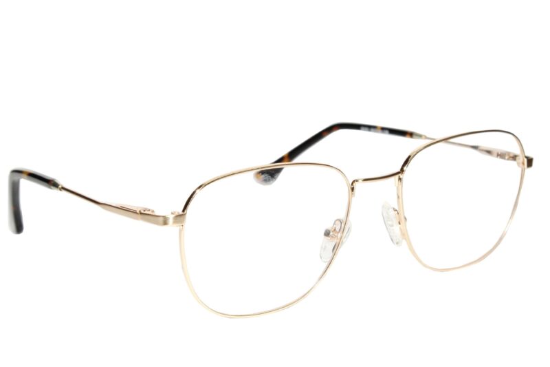 Gold Full Rim Rectangle Eyeglasses