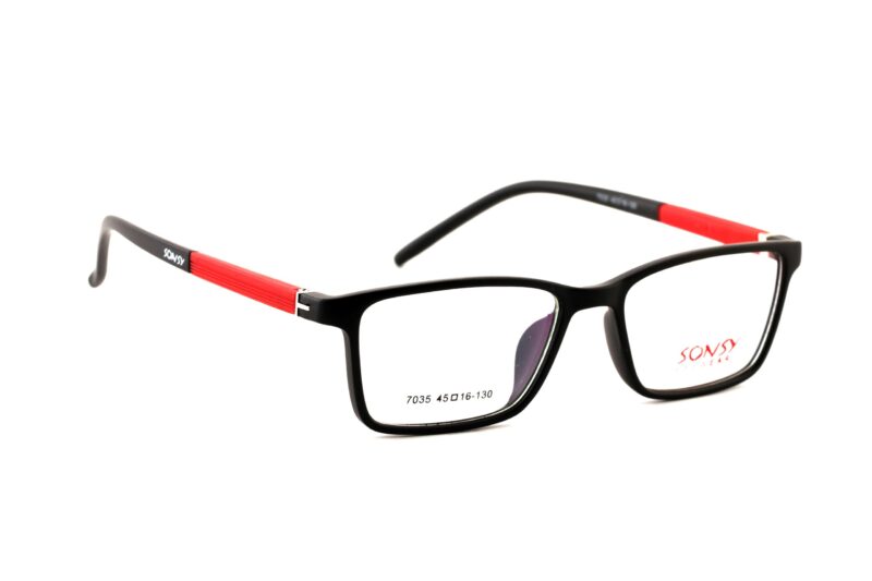 Matte Black Full Rim Rectangle Eyeglasses