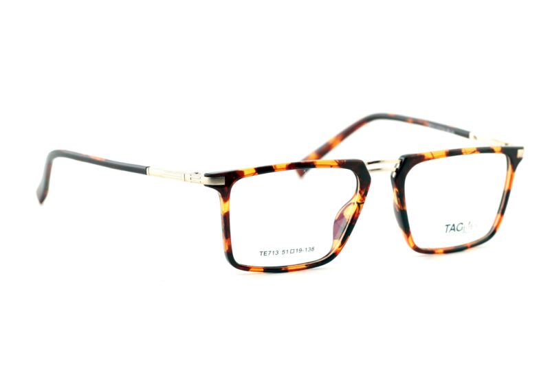 Tiger Brown Full Rim Rectangle Eyeglasses