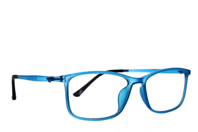 Blue Full Rim Rectangle Eyeglasses
