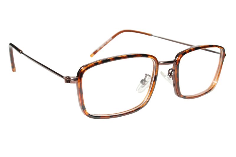 Tiger Brown Full Rim Rectangle Eyeglasses