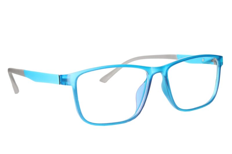 Blue Full Rim Rectangle Eyeglasses