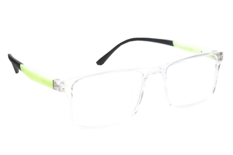 Transparent Full Rim Rectangle Eyeglasses