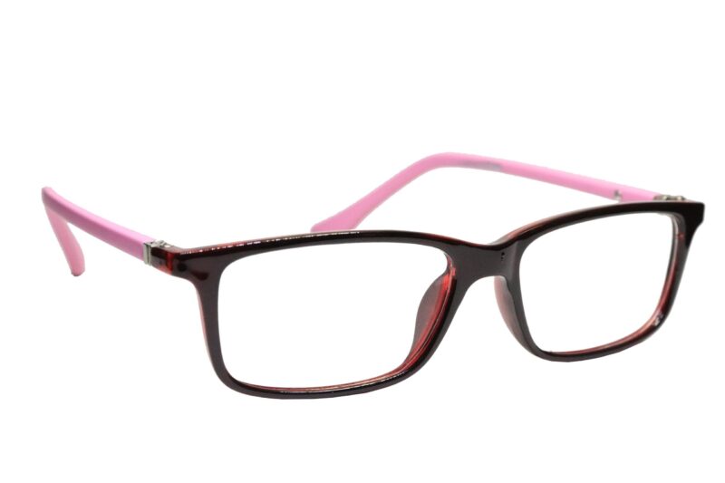 Maroon Full Rim Rectangle Eyeglasses