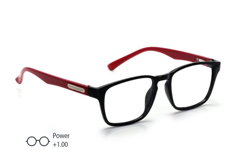 Black Full Rim Rectangle Reading Glasses