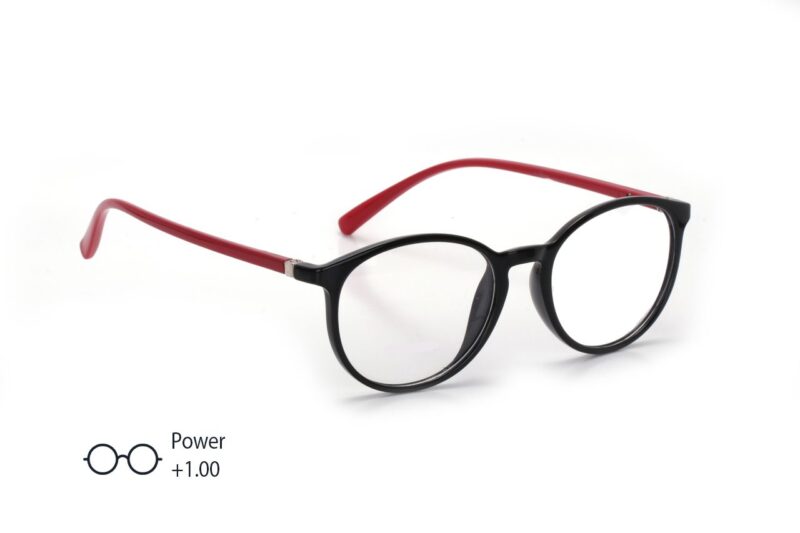 Black Full Rim Round Reading Glasses