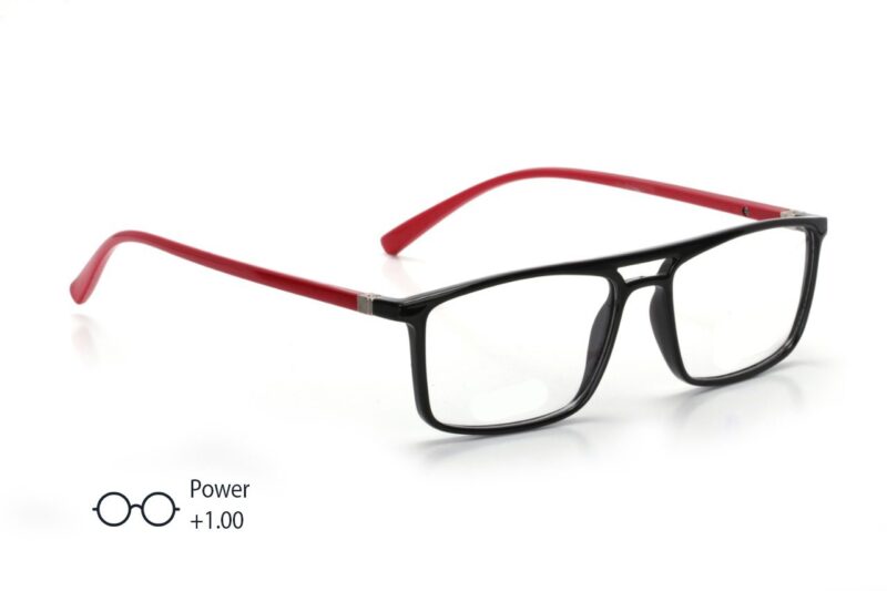 Black Full Rim Rectangle Reading Glasses
