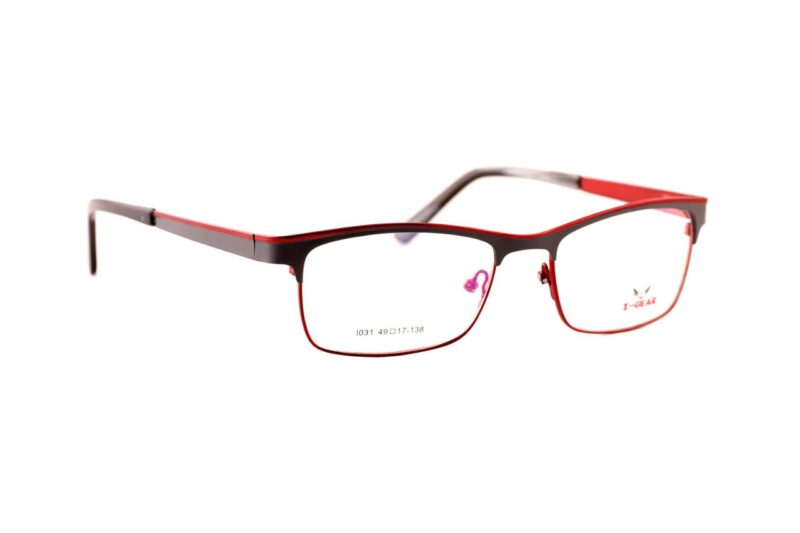 Maroon Gray Full Rim Club Master Eyeglasses