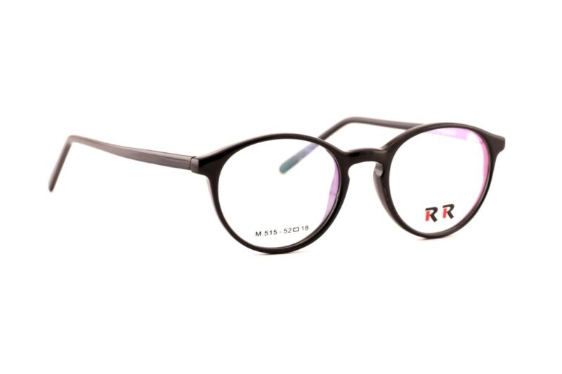 Black Full Rim Round Eyeglasses