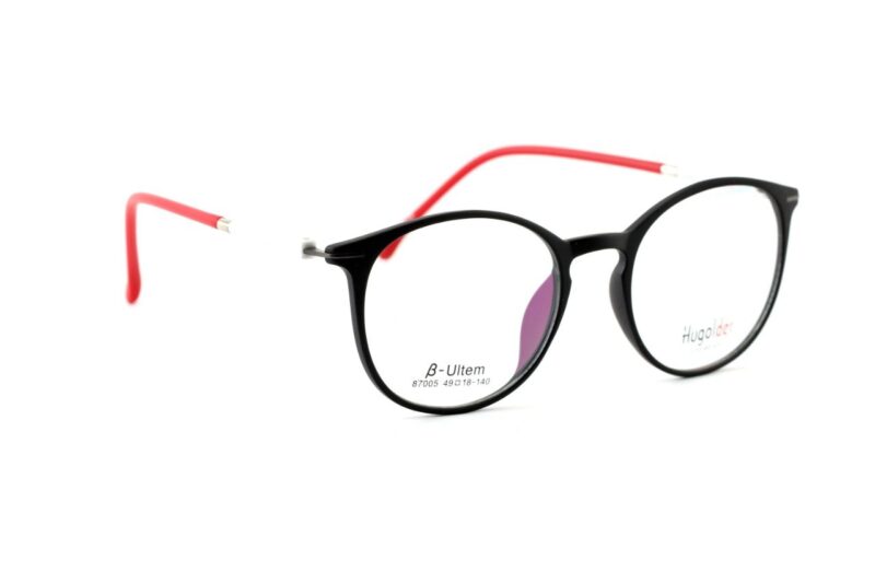 Black Full Rim Round Eyeglasses