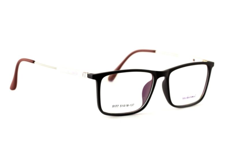Matte Black Full Rim Rectangle Eyeglasses