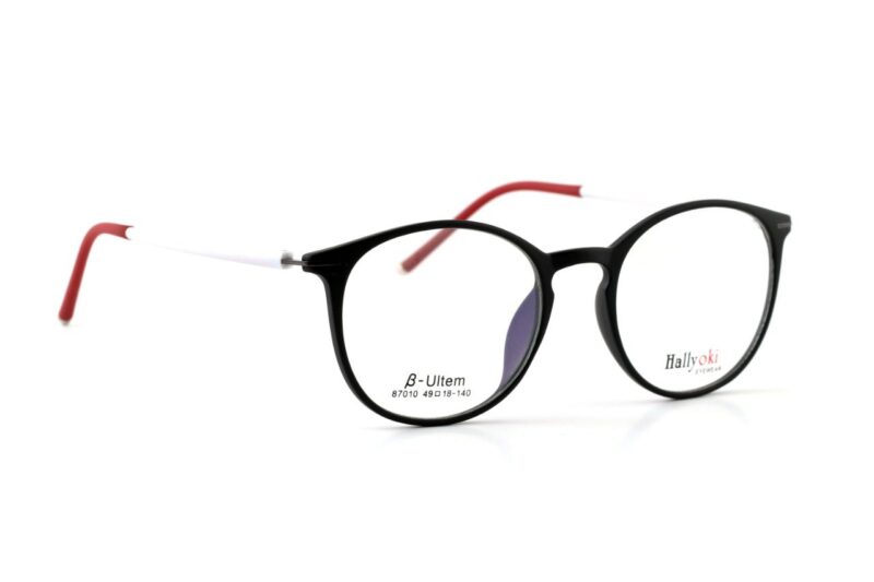 Black Full Rim Round Eyeglasses