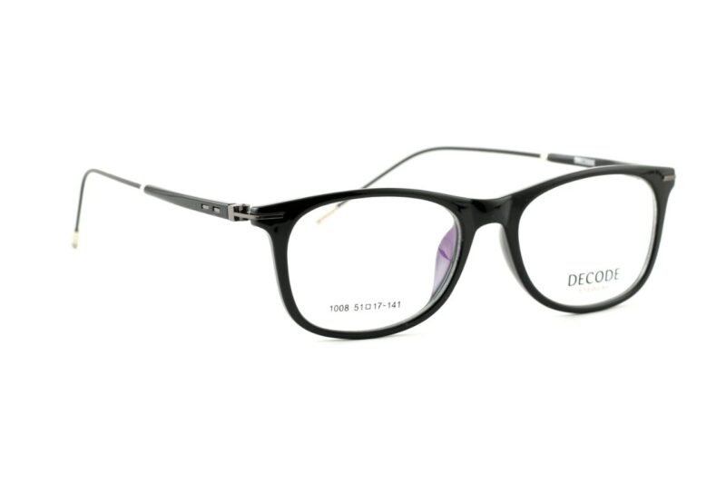 Black Full Rim Rectangle Eyeglasses