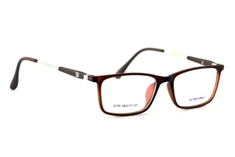 Brown Full Rim Rectangle Eyeglasses