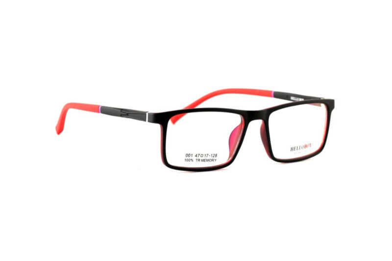 Matte Black Brown Full Rim Rectangle Eyeglasses