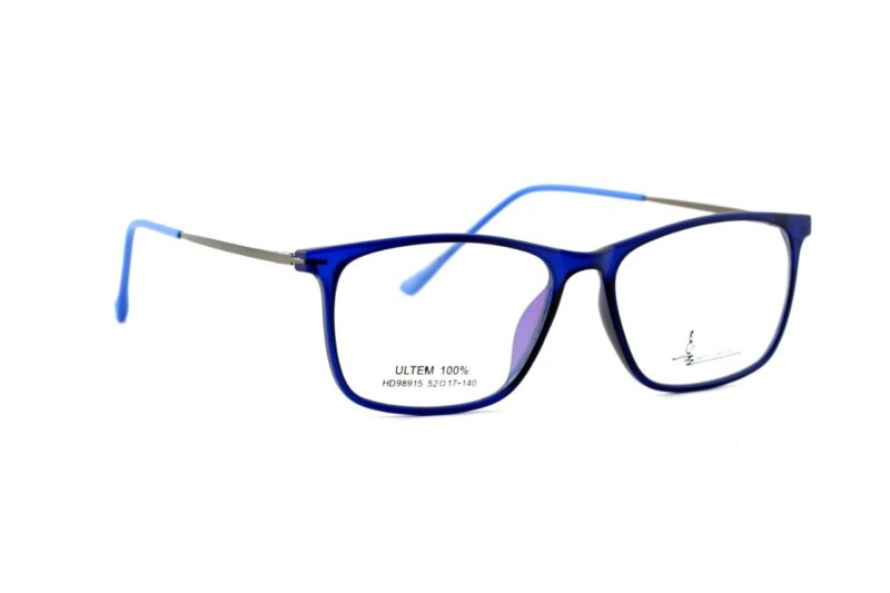 Blue Full Rim Rectangle Eyeglasses