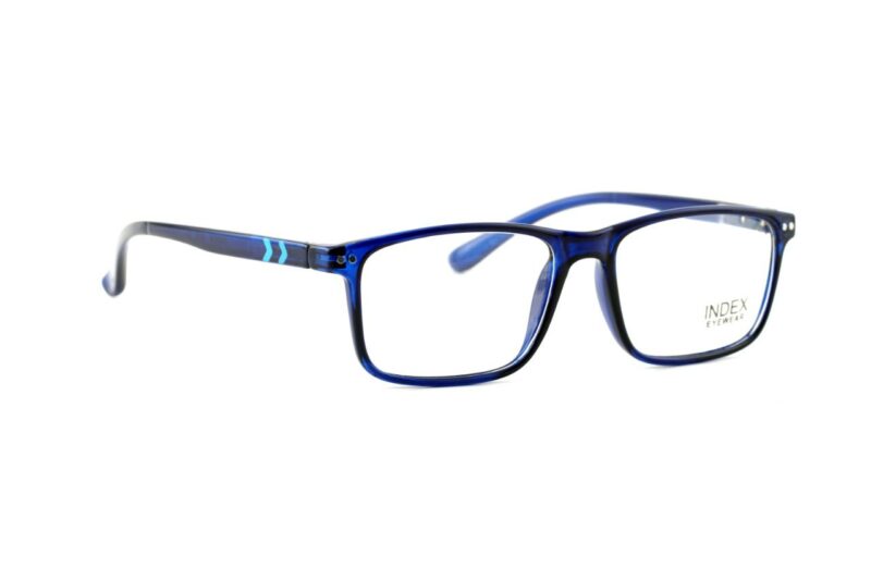 Blue Full Rim Rectangle Eyeglasses