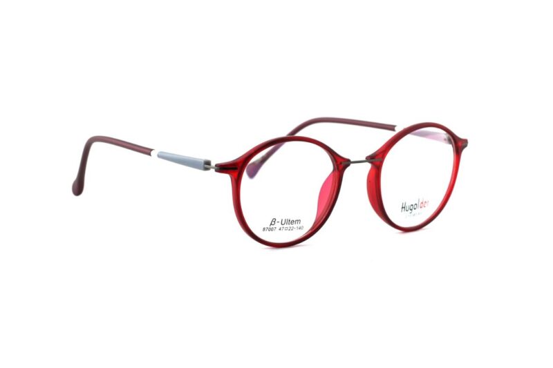 Brown Full Rim Round Eyeglasses
