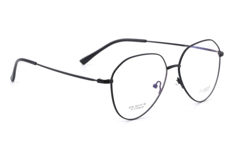 Black Full Rim Aviator Eyeglasses