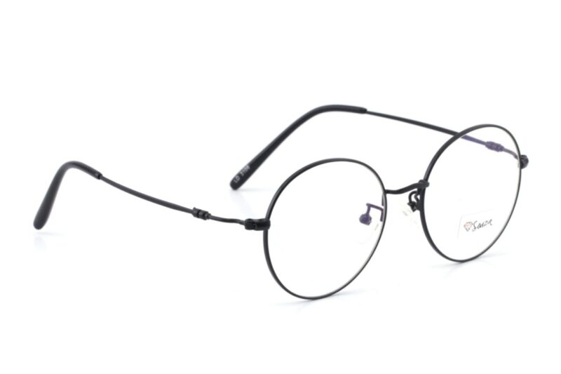 Black Full Rim Round Eyeglasses