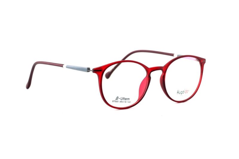 Brown Full Rim Round Eyeglasses