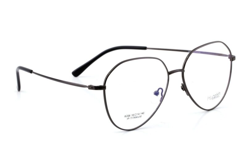 Gunmetal Full Rim Aviator Eyeglasses