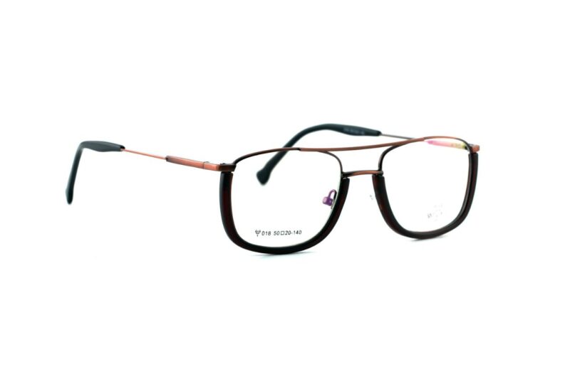 Brown Full Rim Rectangle Eyeglasses