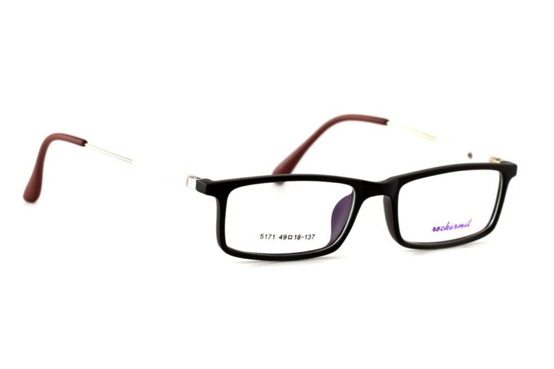 Matte Black Full Rim Rectangle Eyeglasses