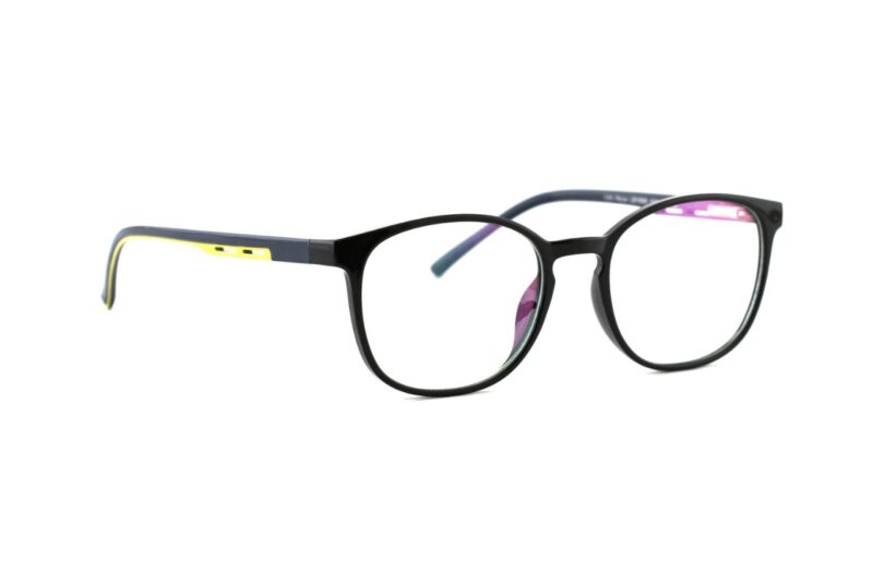 Black Full Rim Round Eyeglasses