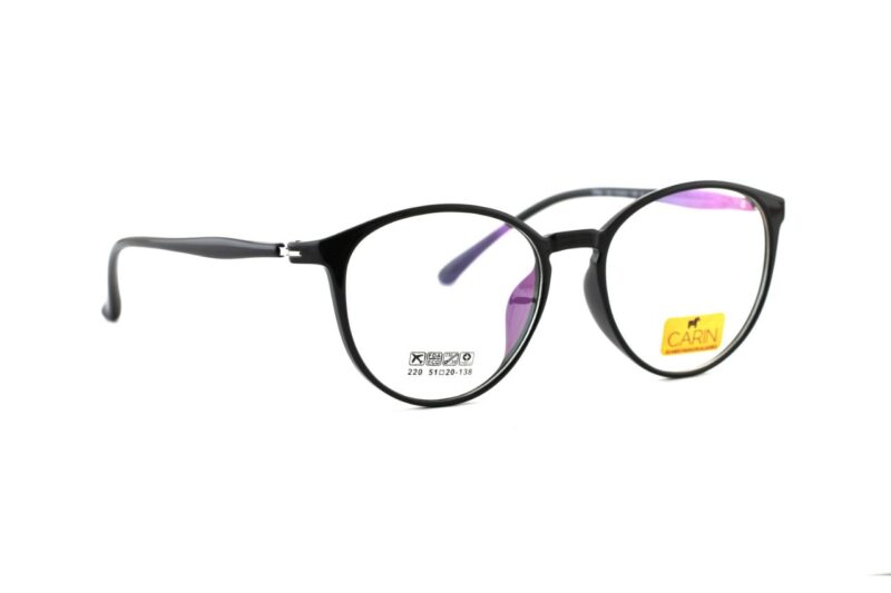 Black Full Rim Round Eyeglasses