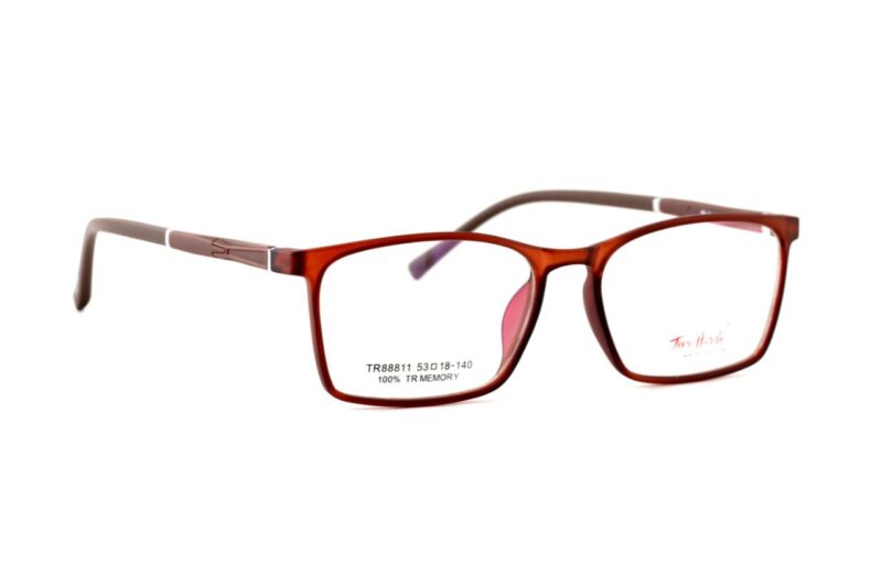 Brown Full Rim Rectangle Eyeglasses