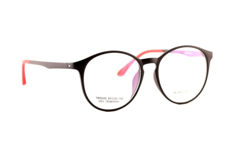 Black Full Rim Round Eyeglasses