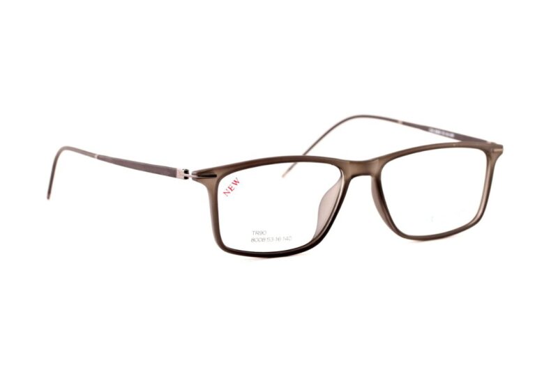 Dark Gray Full Rim Rectangle Eyeglasses
