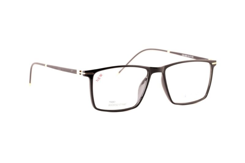 Black Full Rim Rectangle Eyeglasses
