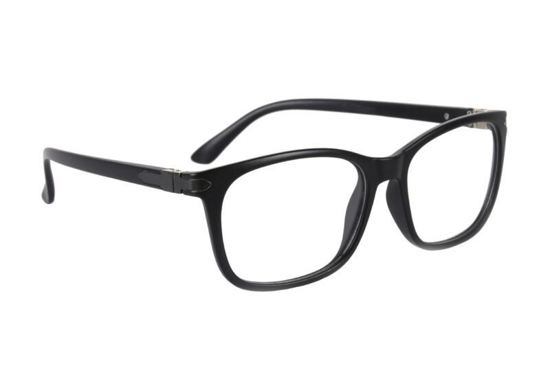 Matte Black Full Rim Rectangle Eyeglasses