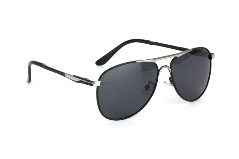 Black Full Rim Aviator Sunglasses