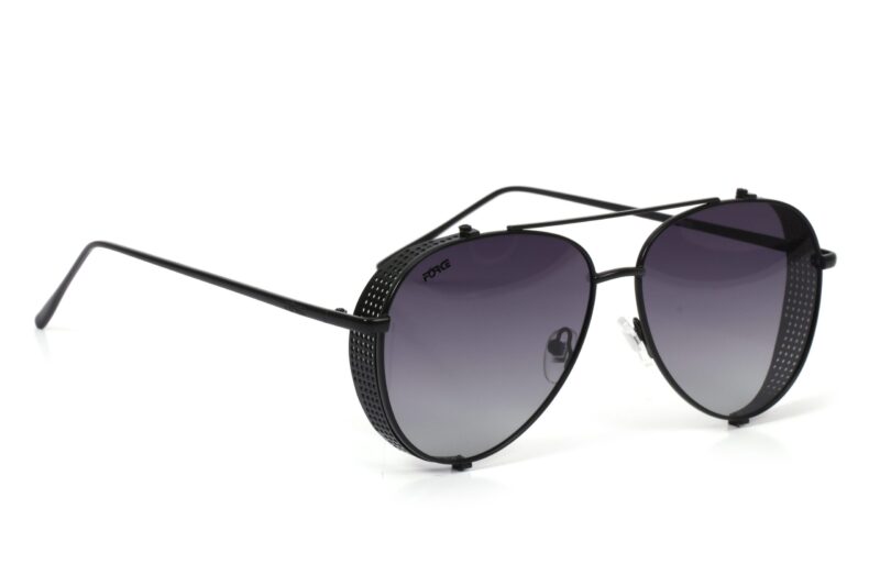 Black Full Rim Aviator Prescription Sunglasses