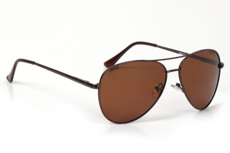Brown Full Rim Aviator Prescription Sunglasses